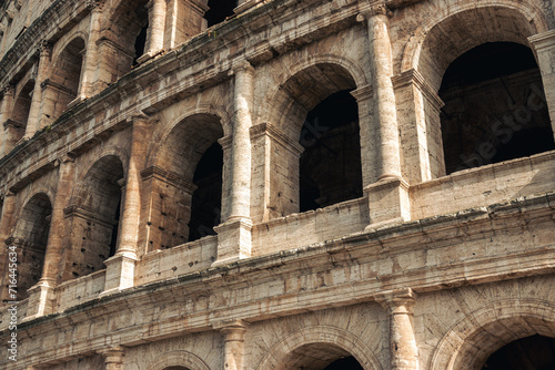 colosseum in italy, Roma, close up