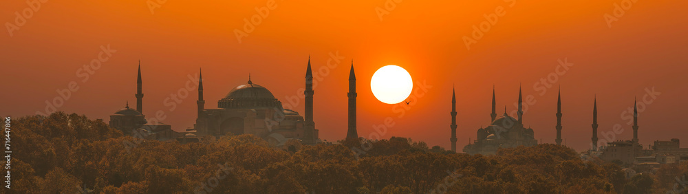 Hagia Sophia and Blue Mosque, Istanbu, Turkey