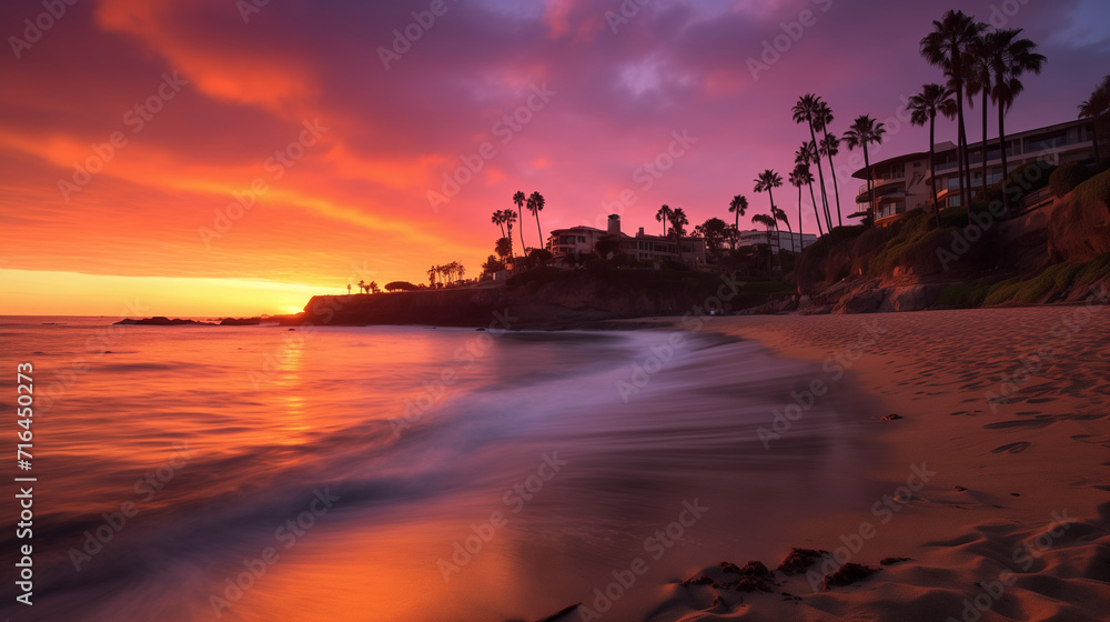 Sunset at Laguna Beach, Orange County