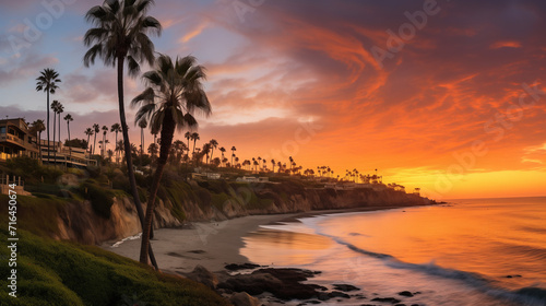 Sunset at Laguna Beach  Orange County