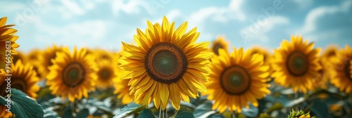  Sunflower Field On Sunny Day Summer  Banner Image For Website  Background  Desktop Wallpaper