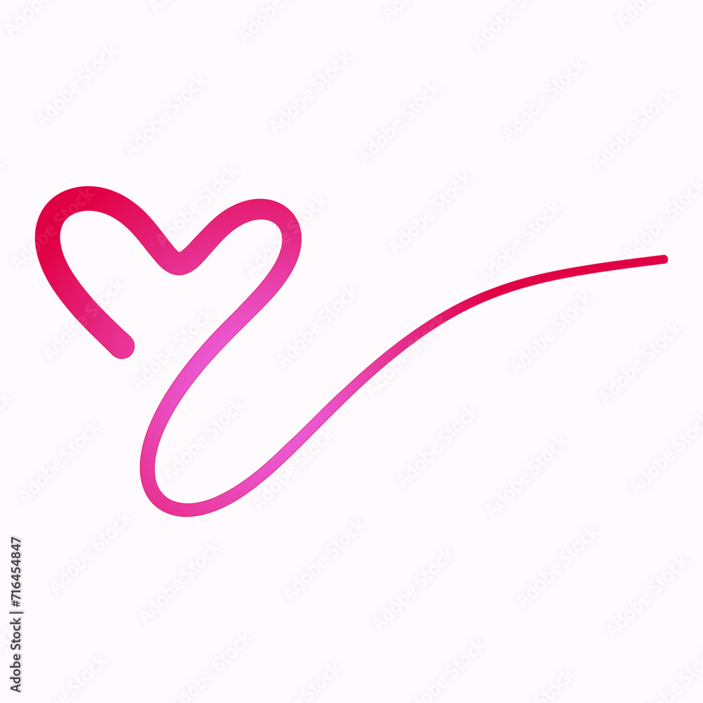 pink hand drawn symbol of heart, expressing love pink hand drawn symbol of heart, expressing love