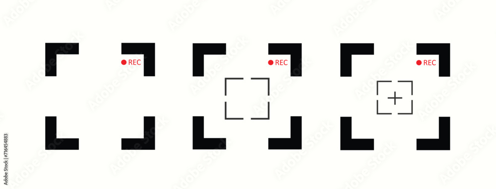 Viewfinder frame camera vector illustration Viewfinder frame camera vector illustration