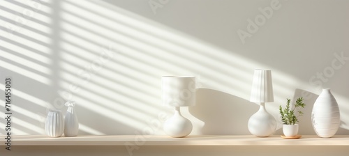 Wallpaper Mural Shelf With Vases and Plants, A Display of Botanical Beauty Torontodigital.ca