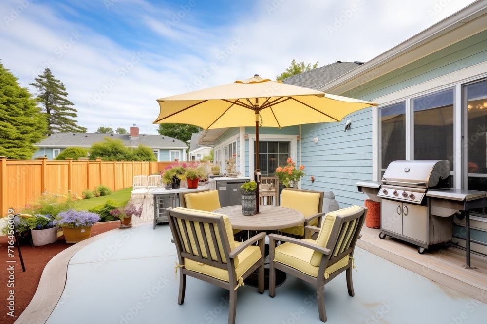 backyard of a cape cod home with patio backyard of a cape cod home with patio