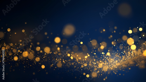 Abstract festive and new year background with stunning soft bokeh lights and shiny elements
