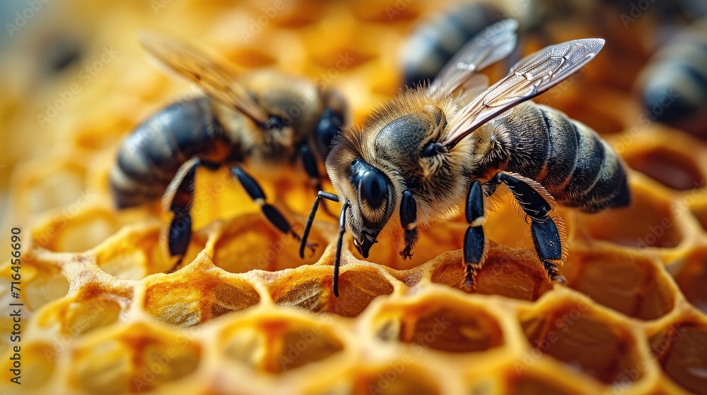 Harmonious Beekeeping: Meticulously Collecting Honey, a Testament to Sustainable Apiculture Practices Harmonious Beekeeping: Meticulously Collecting Honey, a Testament to Sustainable Apiculture Practices