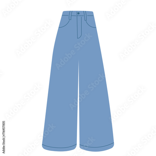 jeans, on a white background, vector