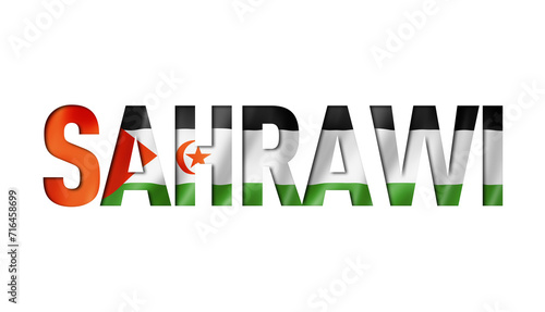 Sahrawi flag text font photo