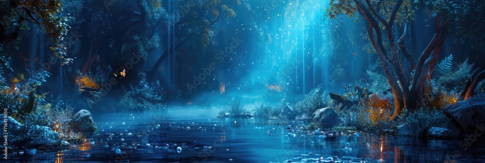 Fairytale Magic Night Forest