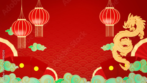 Photography Happy chinese new year for Party and Celebrations With Space for Message Isolated in background