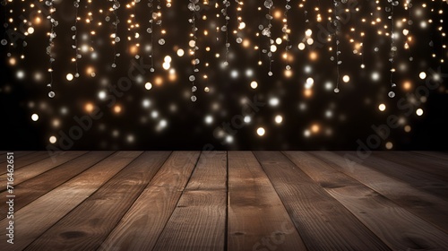 Empty wooden background without Bokeh effect for product display , Empty wooden background, Bokeh effect, product display