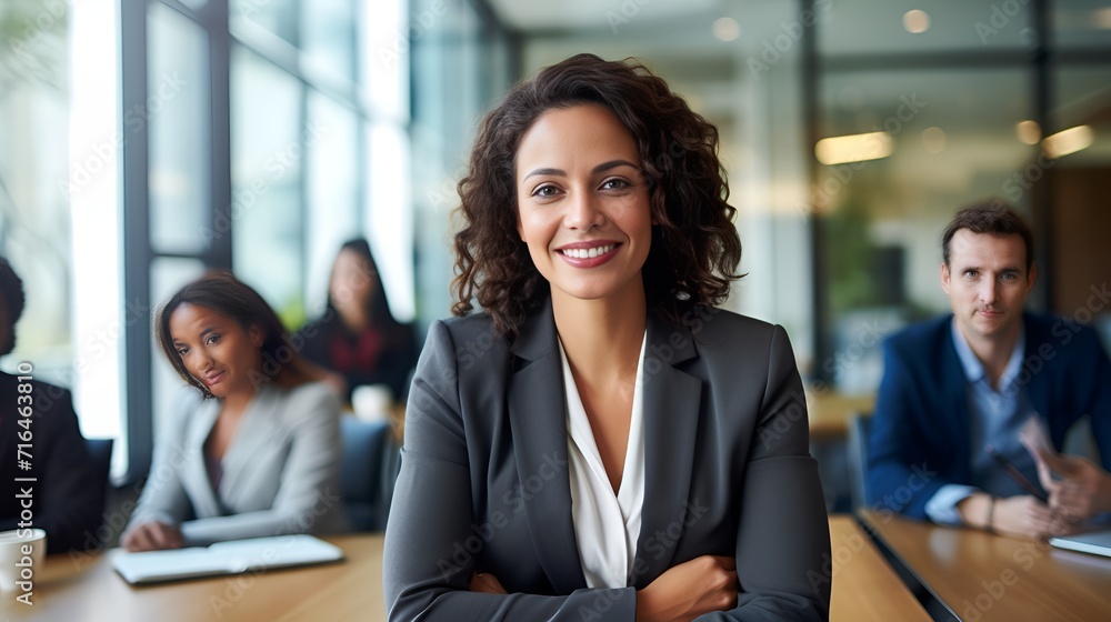 Female Executive leading a corporate diversity and inclusion workshop , Female Executive, leading, diversity Female Executive leading a corporate diversity and inclusion workshop , Female Executive, leading, diversity