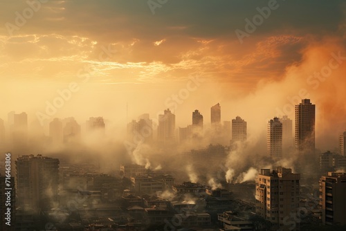 Cities with air pollution