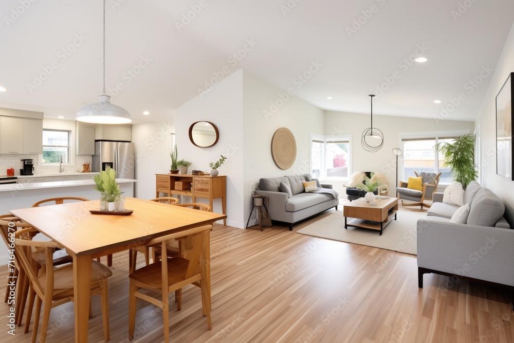 open concept livingdining room with hardwood floors open concept livingdining room with hardwood floors