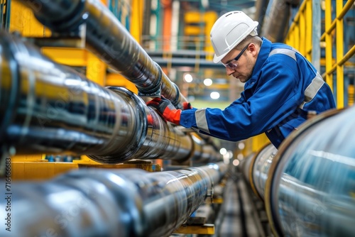 Male worker inspection at s...