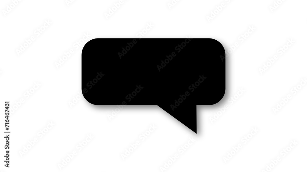 black speech bubble shape with white background. space for text. abstract blank area for rill text of font. black speech bubble shape with white background. space for text. abstract blank area for rill text of font.