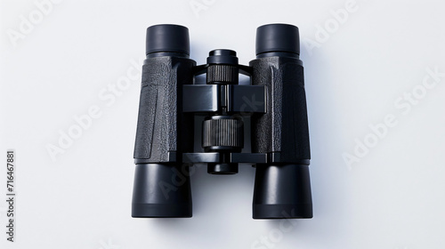 New binoculars isolated on white background