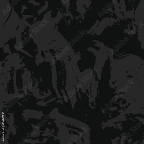Urban camouflage, modern fashion design. Camo military protective. Army uniform. Grunge pattern. Black and white, monochrome, fashionable, fabric. Vector seamless texture