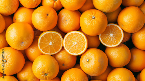Pile of fresh orange