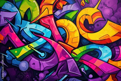 Kaleidoscopic Visions: A Riot of Color in Urban Graffiti