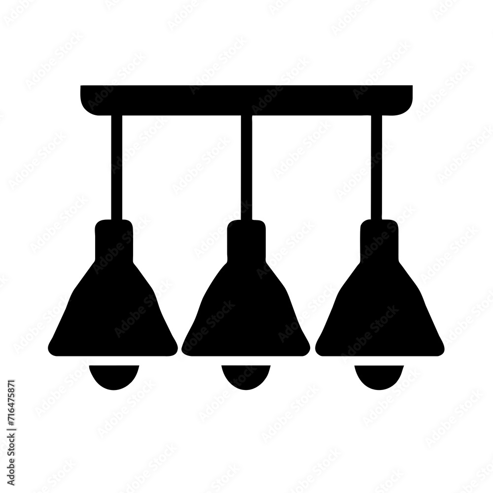 Obraz premium Illustration of a ceiling lamp