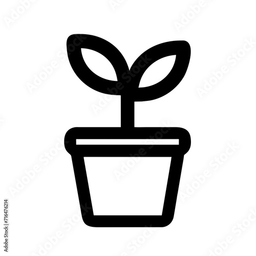 Illustration of a potted plant