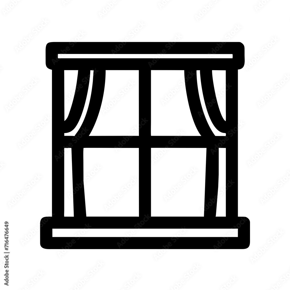 Illustration of a window Illustration of a window