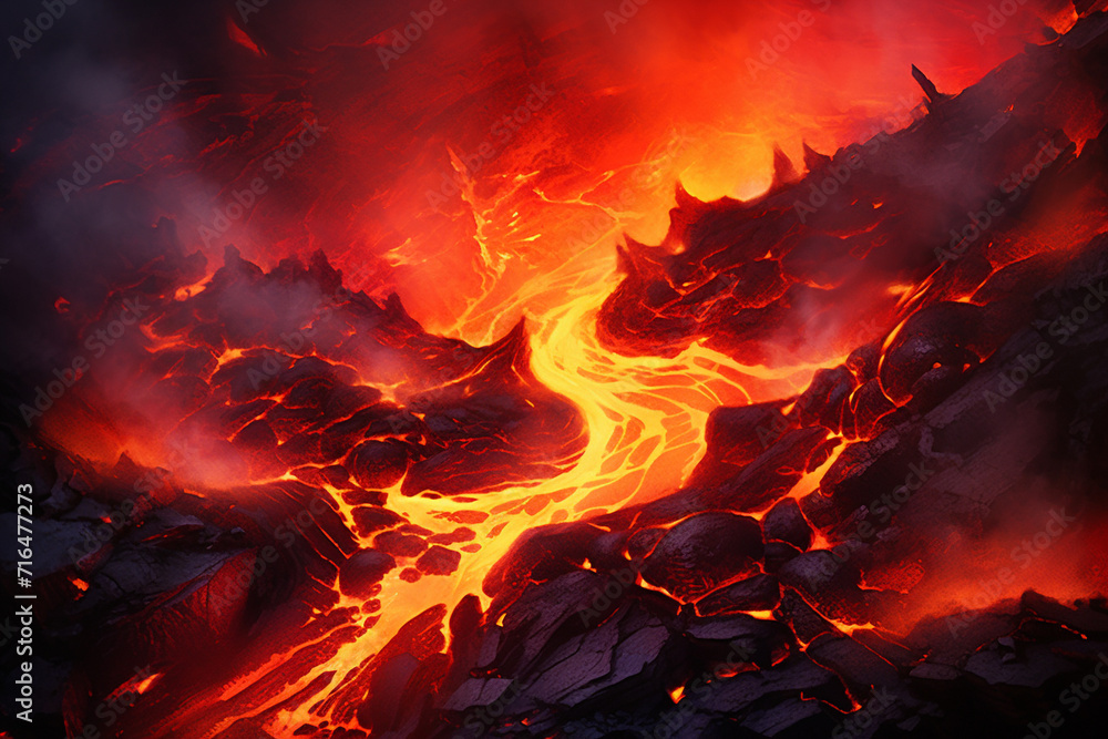Fototapeta premium fire in the fireplace
