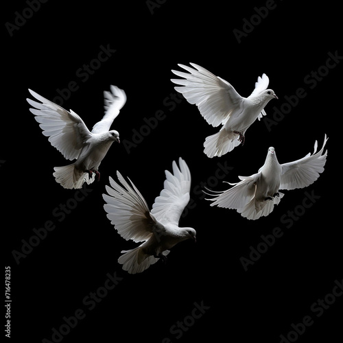 white dove flying © Wendelin