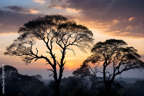 sunset in the mountains sunset in the forest sunset in the serengeti