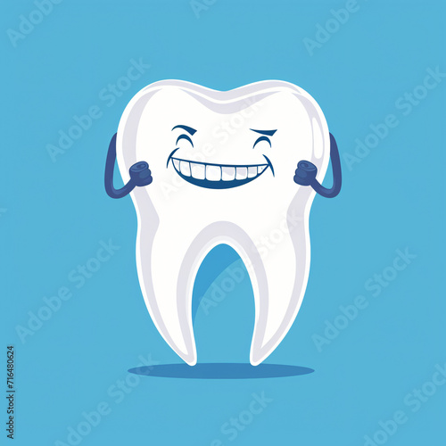Strong Muscle Healthy Tooth