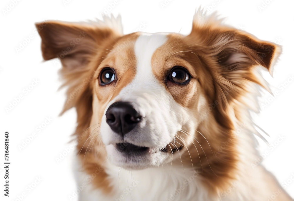 Funny puppy dog Cute happy playful dog or pet isolated on white background Cute happy crazy dog head Funny puppy dog Cute happy playful dog or pet isolated on white background Cute happy crazy dog head