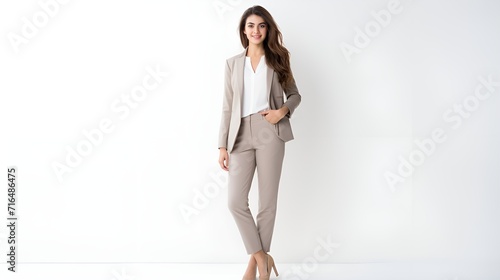 Bussiness Woman in White Background , business woman, white background