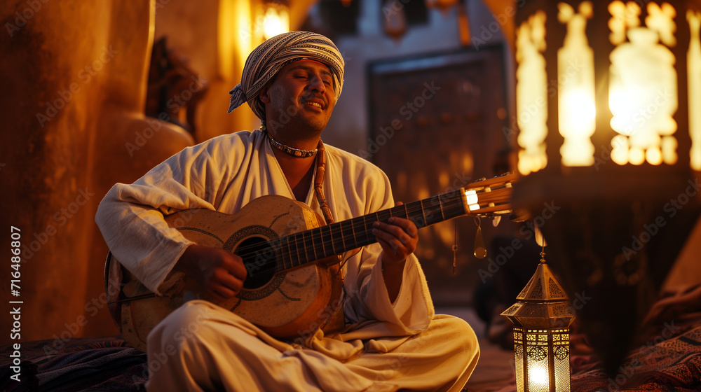 Morocco traditional musician