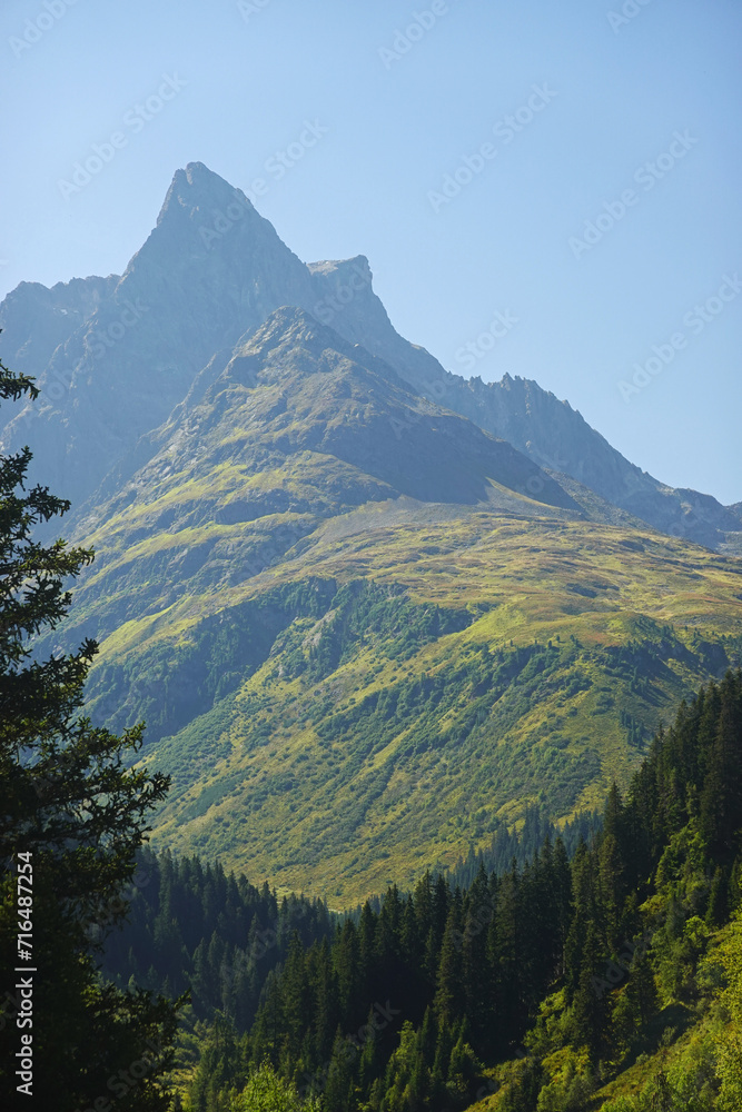 The view of Patteriol mountain, Sankt Anton, Austria