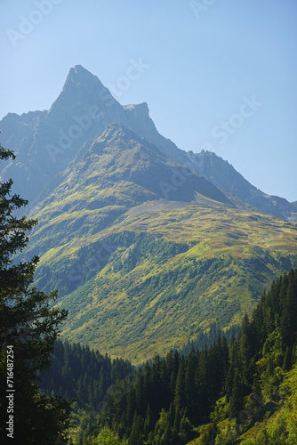 The view of Patteriol mountain  Sankt Anton  Austria