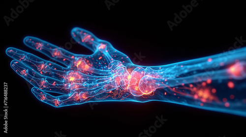 X-ray of arm, hand, medical concept photo