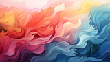 bright multicolored paints, gradient transition spectrum, abstract background mixing a swirl of colors