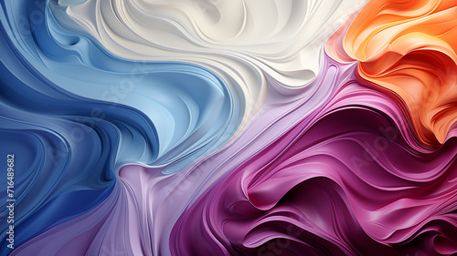 creamy milky swirl of paint surface texture background photo
