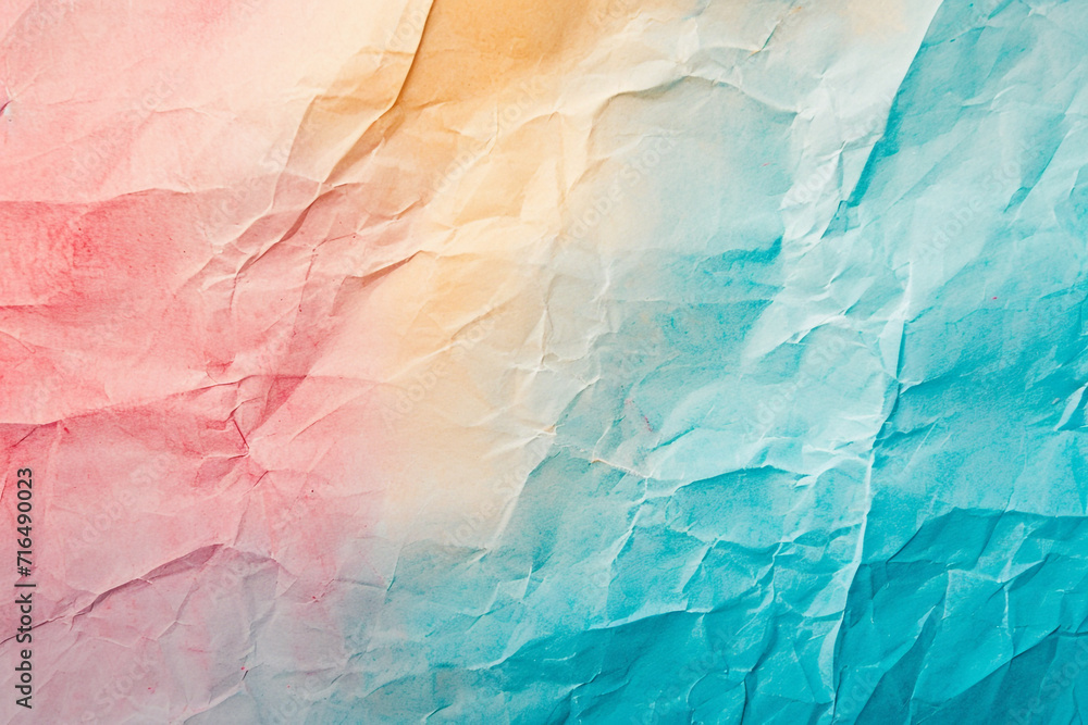 Abstract pastel background, crumpled paper texture.