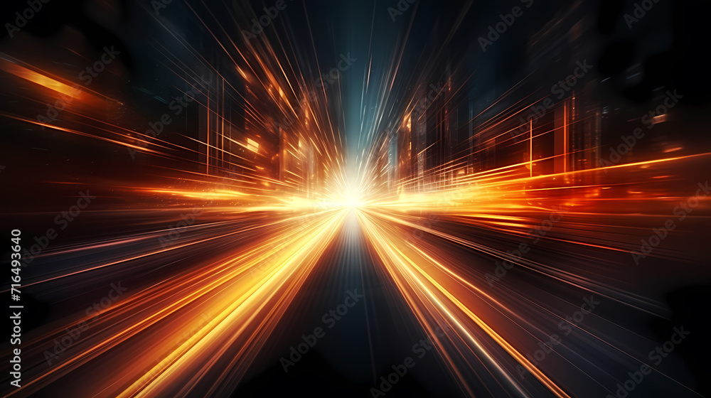 Glowing road speed lines, neon speed abstract background Glowing road speed lines, neon speed abstract background