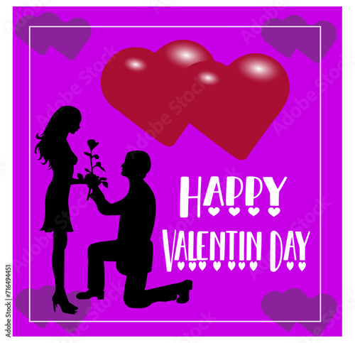 Valentines day background with product display and Heart Shaped Balloons.

