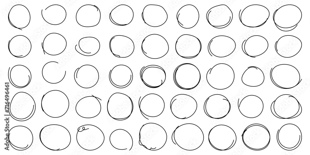 Set of cute doodle underline for notes.Hand drawn abstract collection of Circles.Vector illustration.Vector graphic highlight of brush pen. Vector hand drawn underline for note. Set of cute doodle underline for notes.Hand drawn abstract collection of Circles.Vector illustration.Vector graphic highlight of brush pen. Vector hand drawn underline for note.
