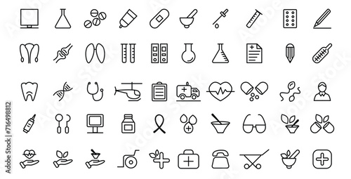 health healthcare hospital concept icon set web icons collection