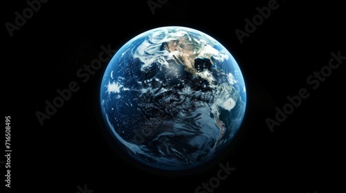 Planet earth. View from space to earth.