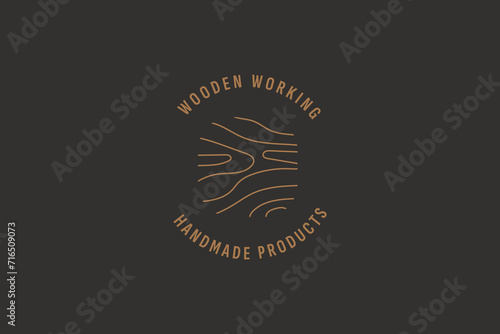 woodworking logo vector icon illustration