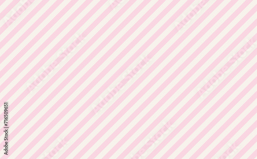 ピンクとアイボリーのかわいい斜めストライプ背景
