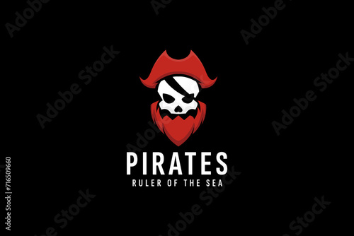 pirates logo vector icon illustration