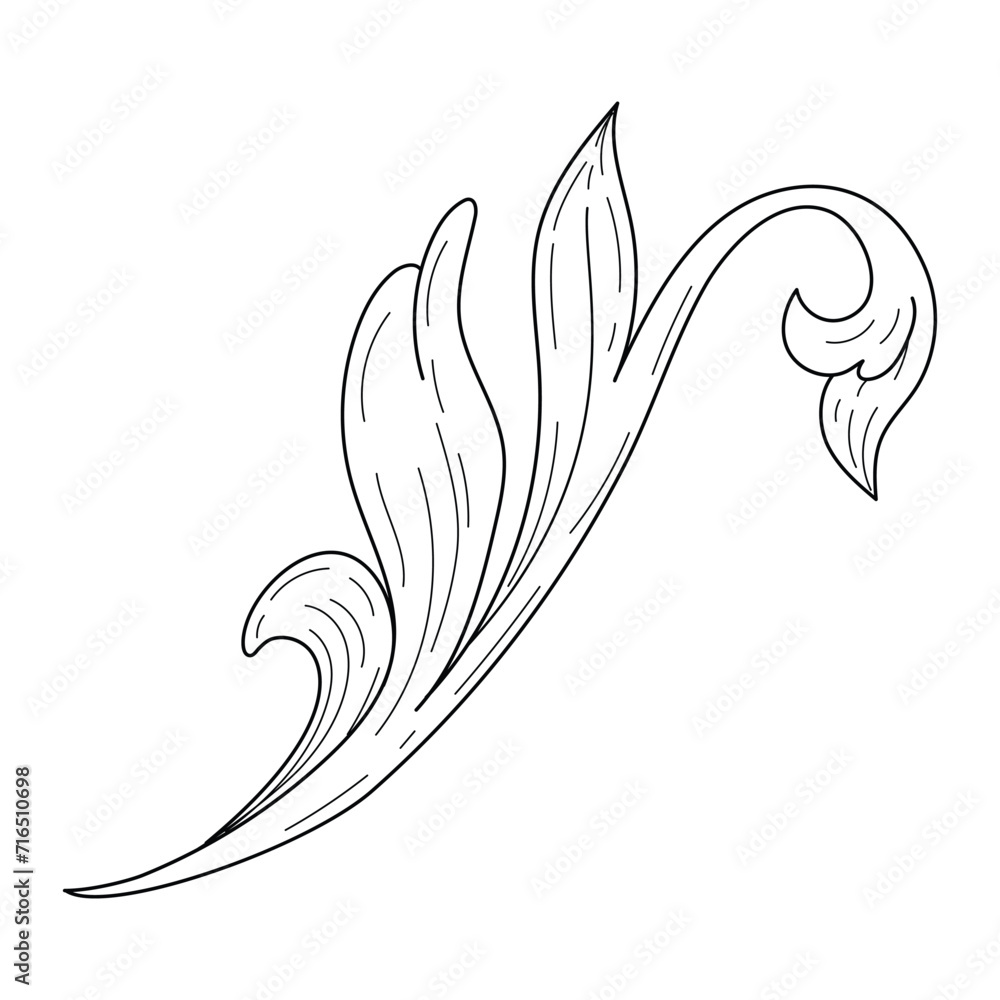 Obraz premium vintage baroque ornaments